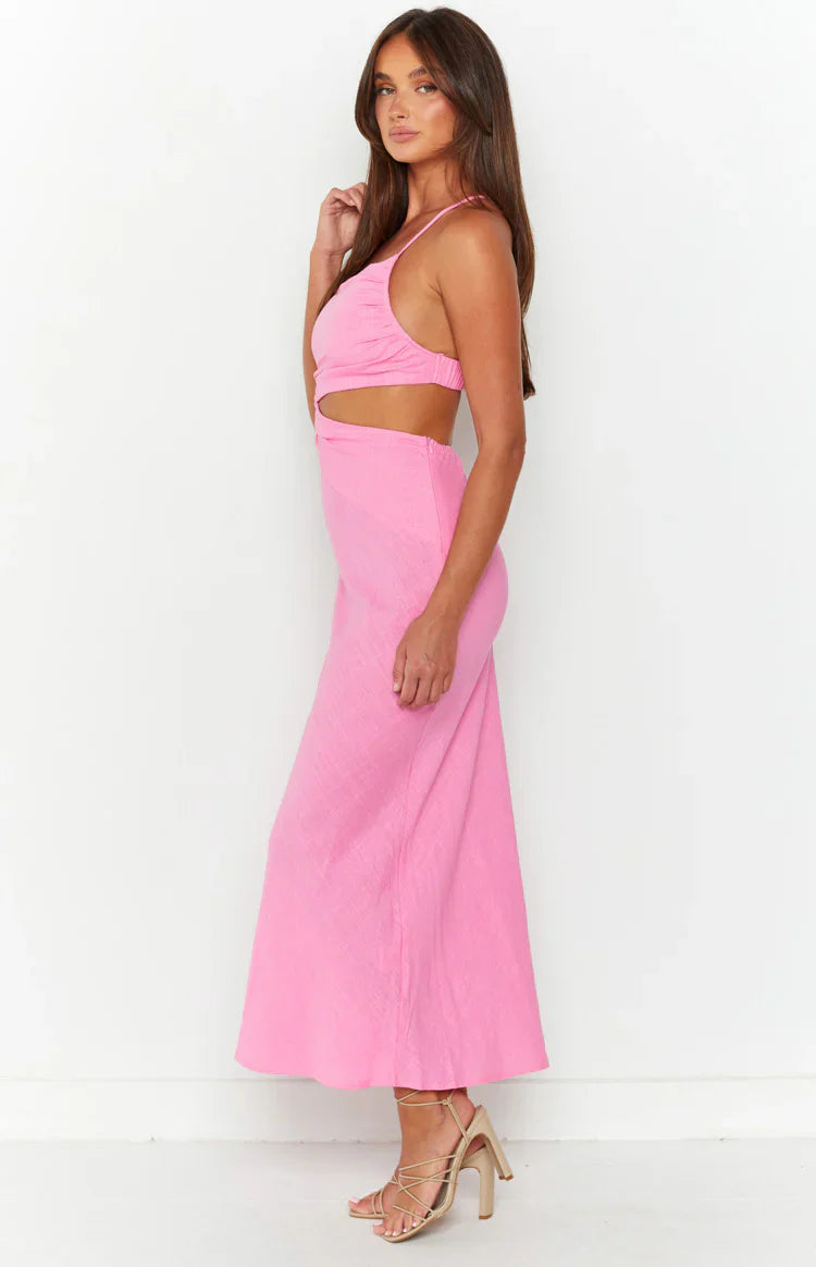 Lene Maxi Dress | Pink