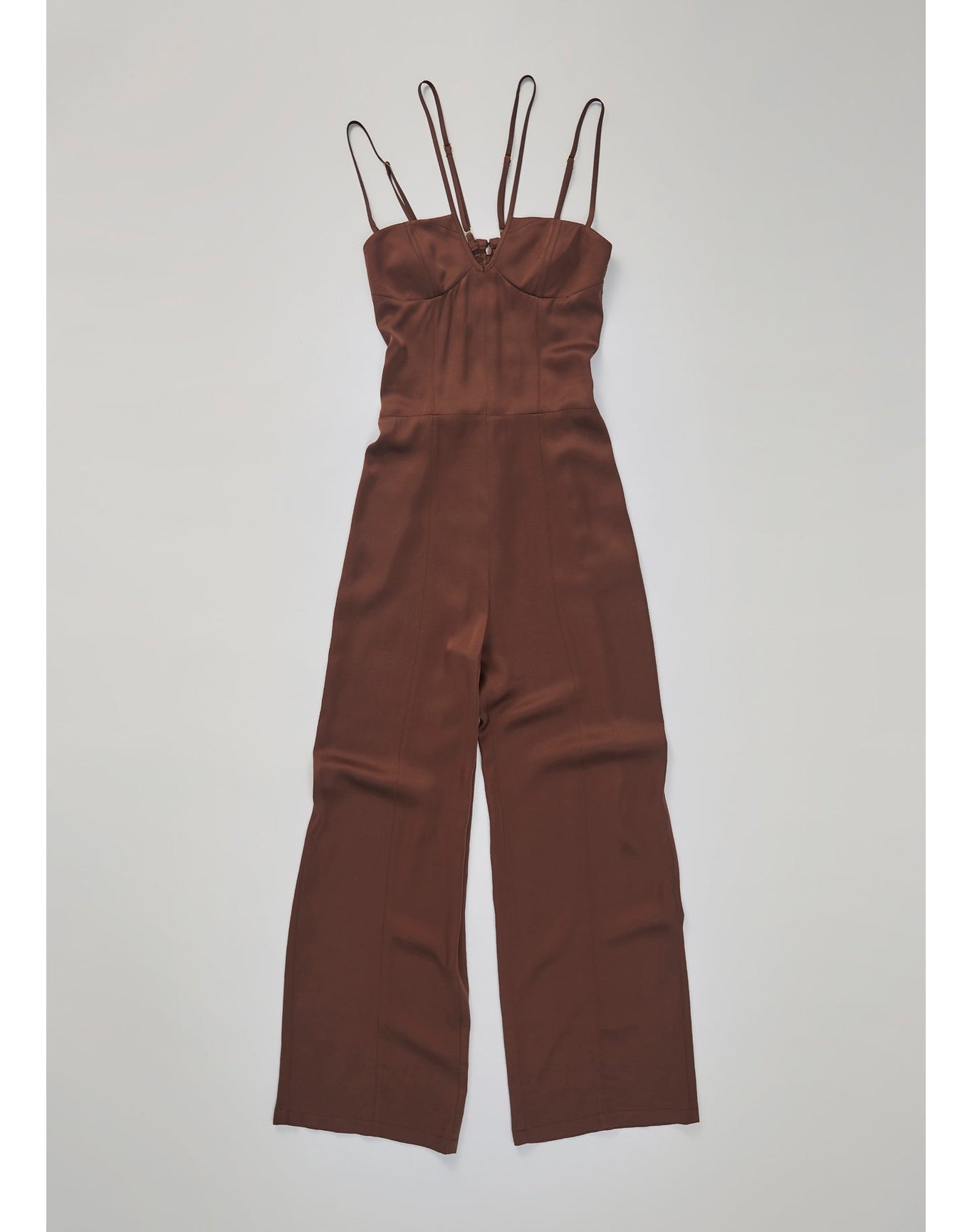 Liato | Satin Jumpsuit | Chocolate