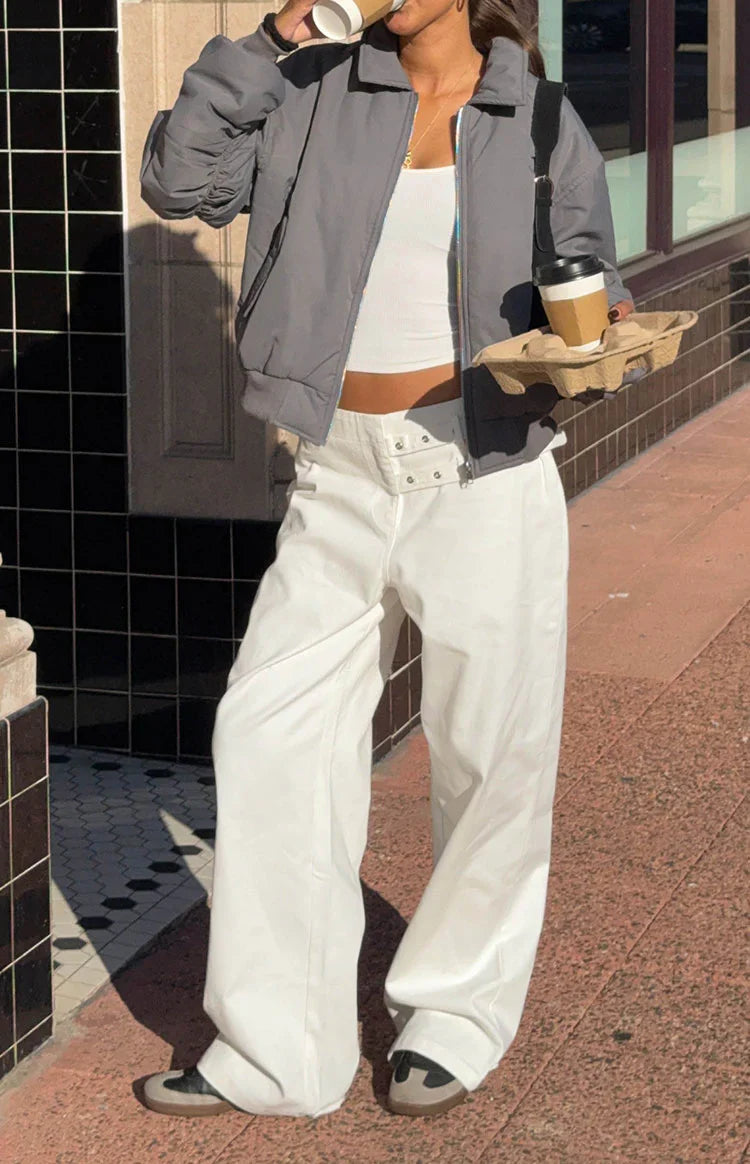 Lila Buckle Pants | Off White