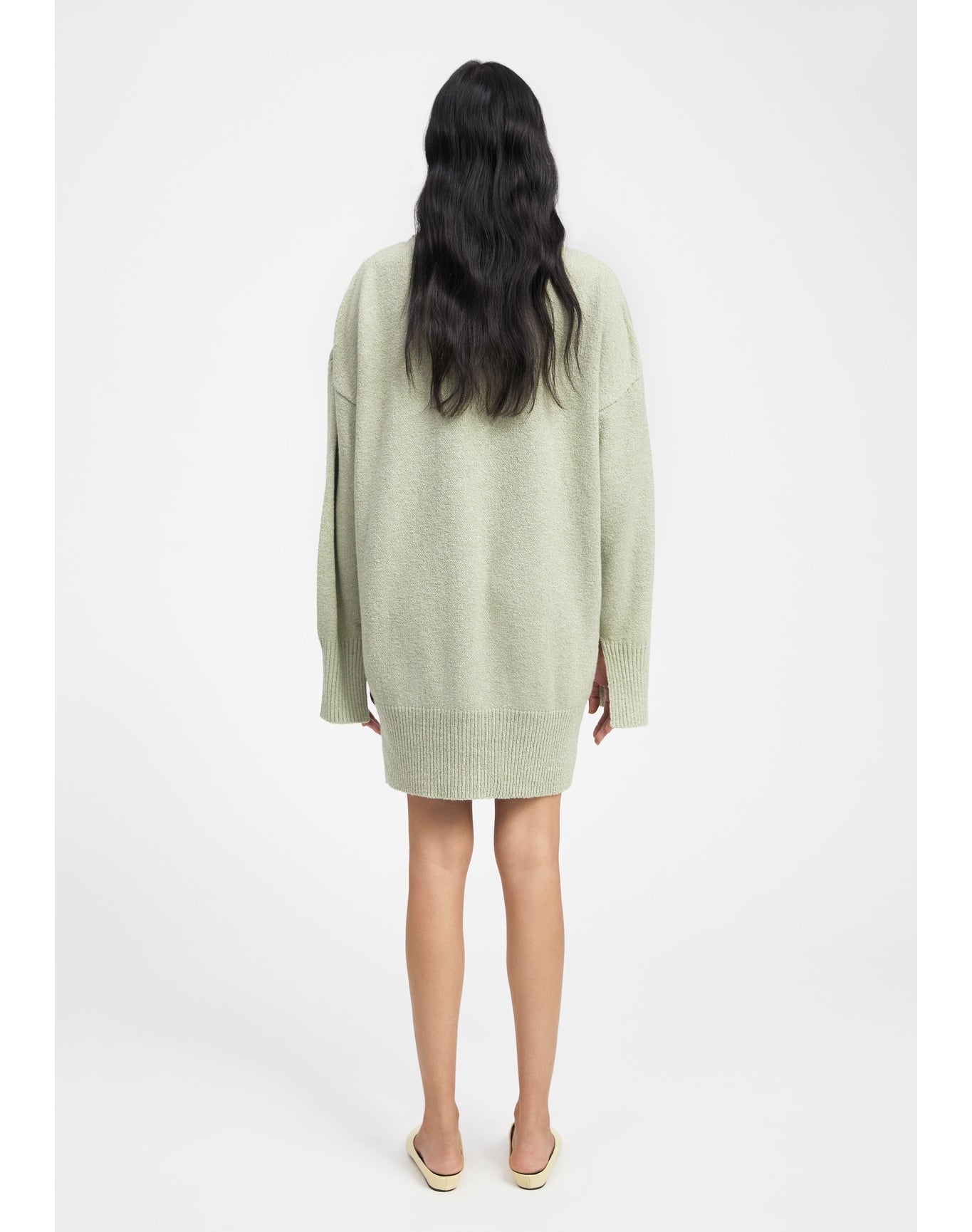 Lilu | Cut-Out Sweater Dress | Sage