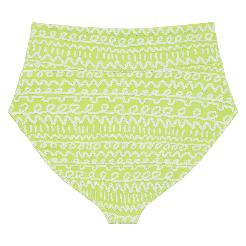 Full Coverage High Rise Bikini Bottom | Lime Icing