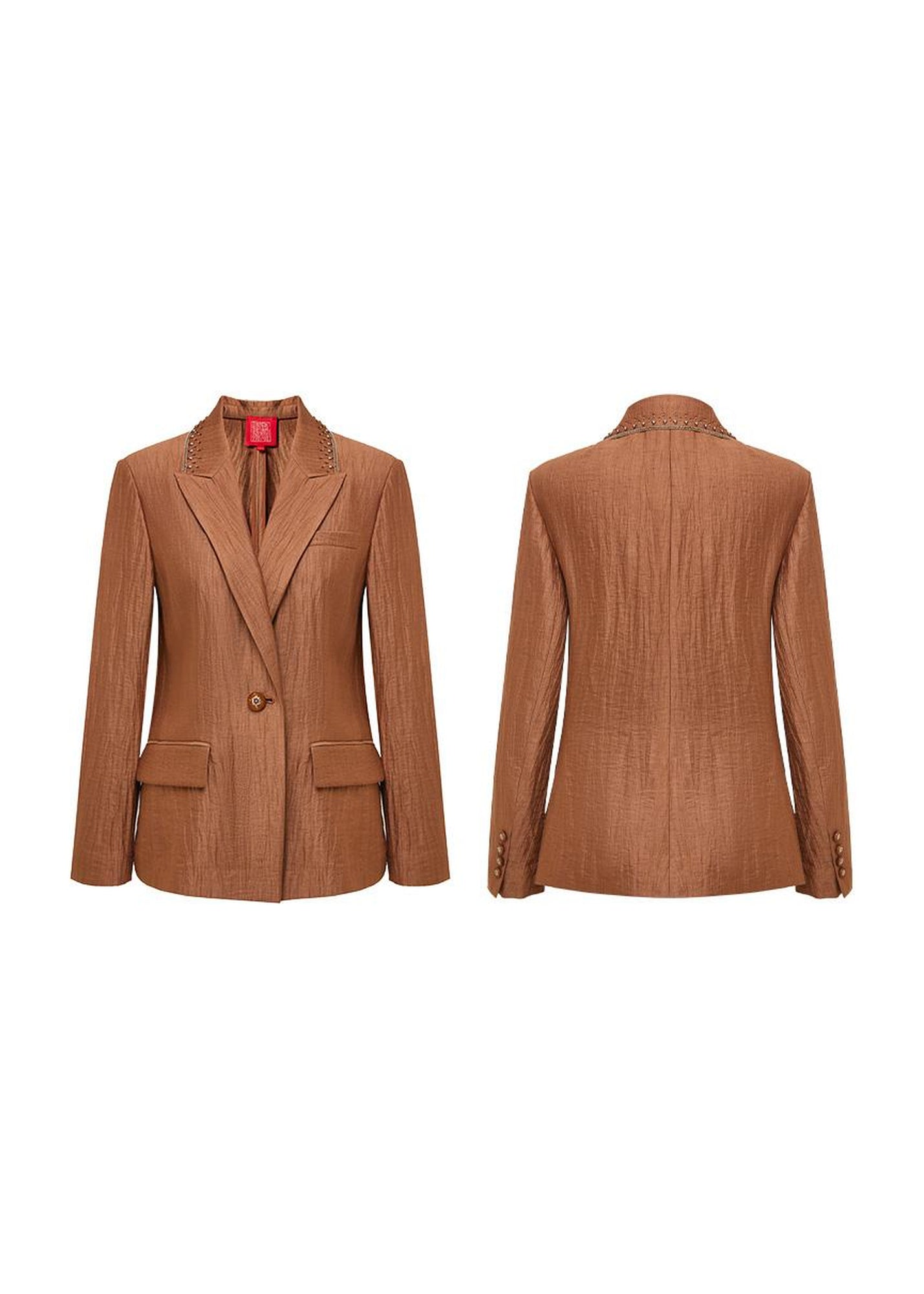 Linen Blazer | Brown