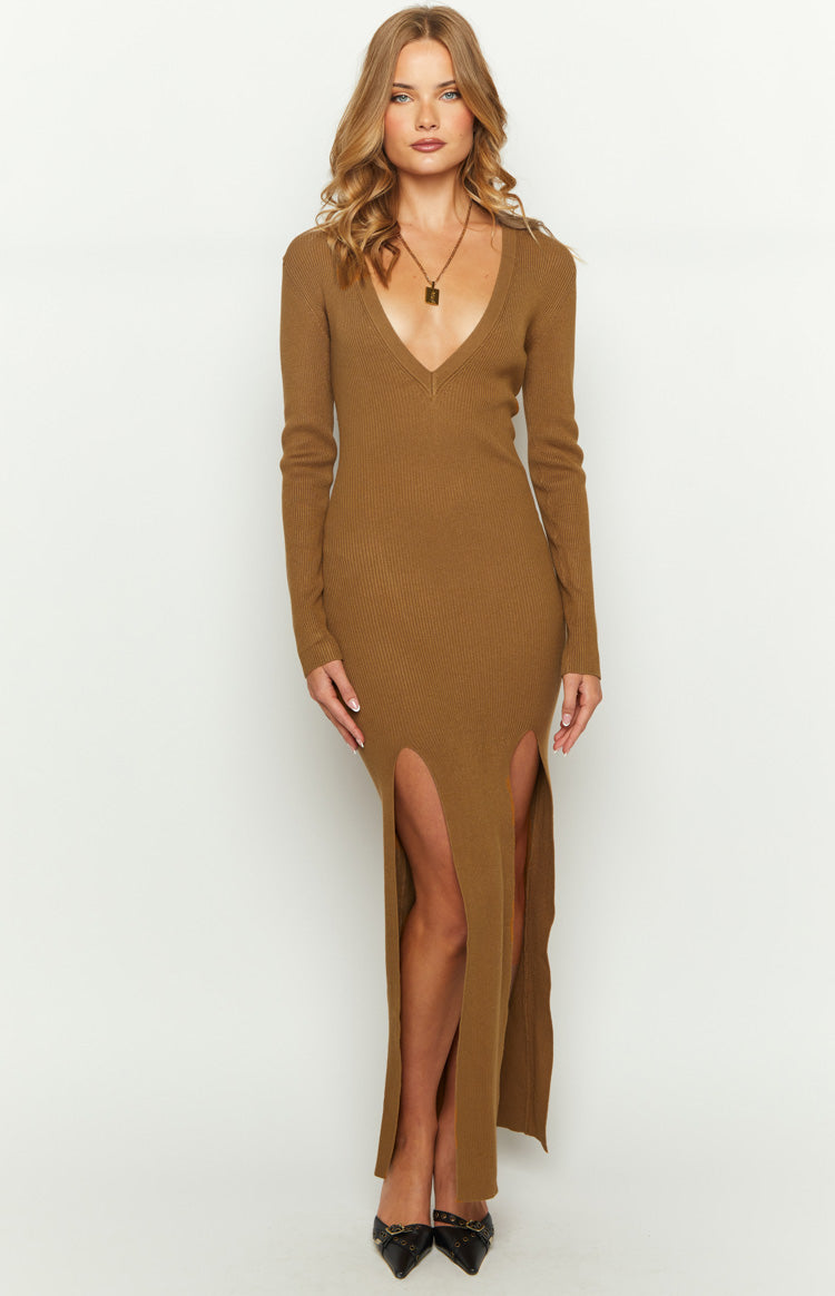 Lioness Opulence Maxi Dress | Camel