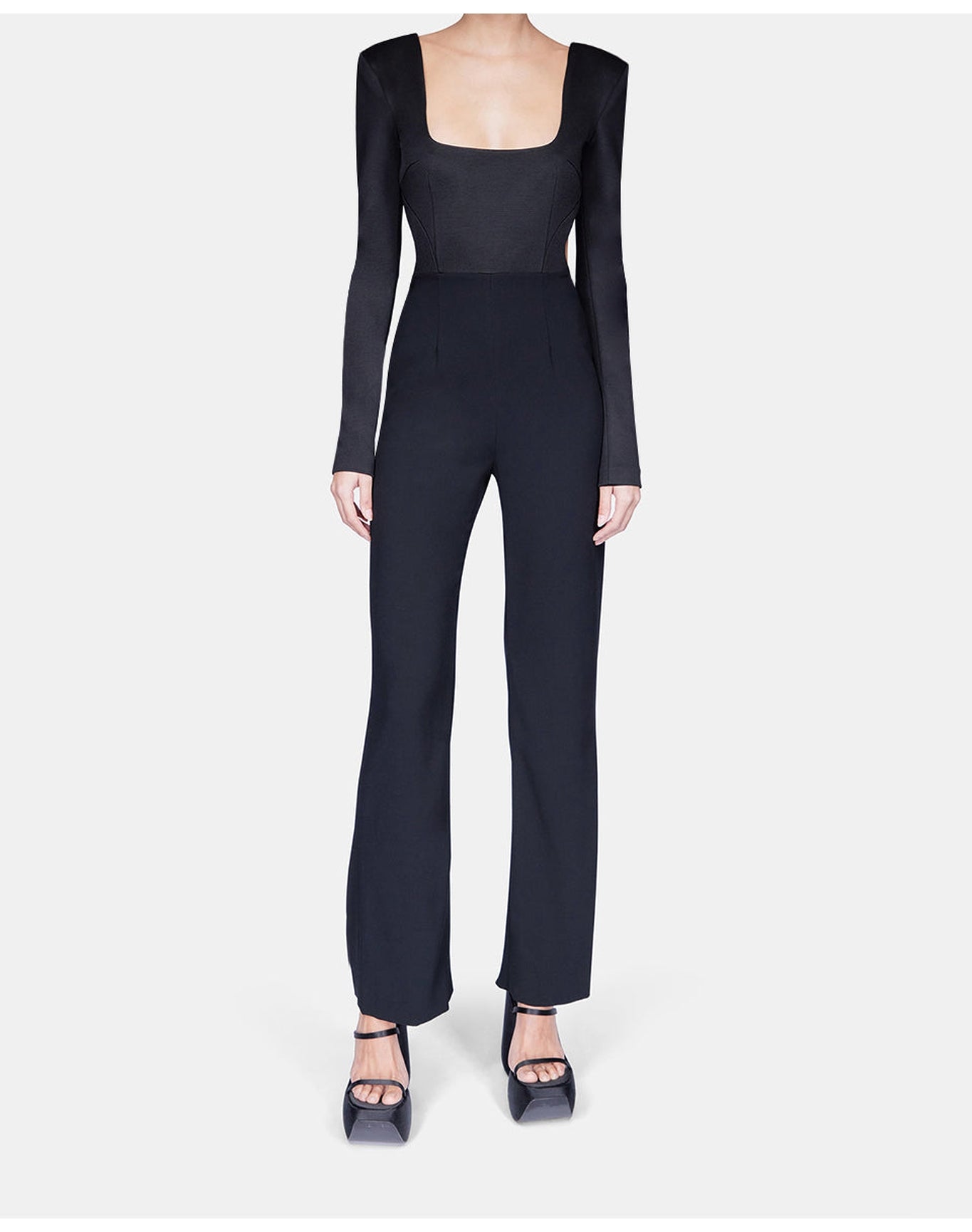 Liquid Chain Jumpsuit | Black