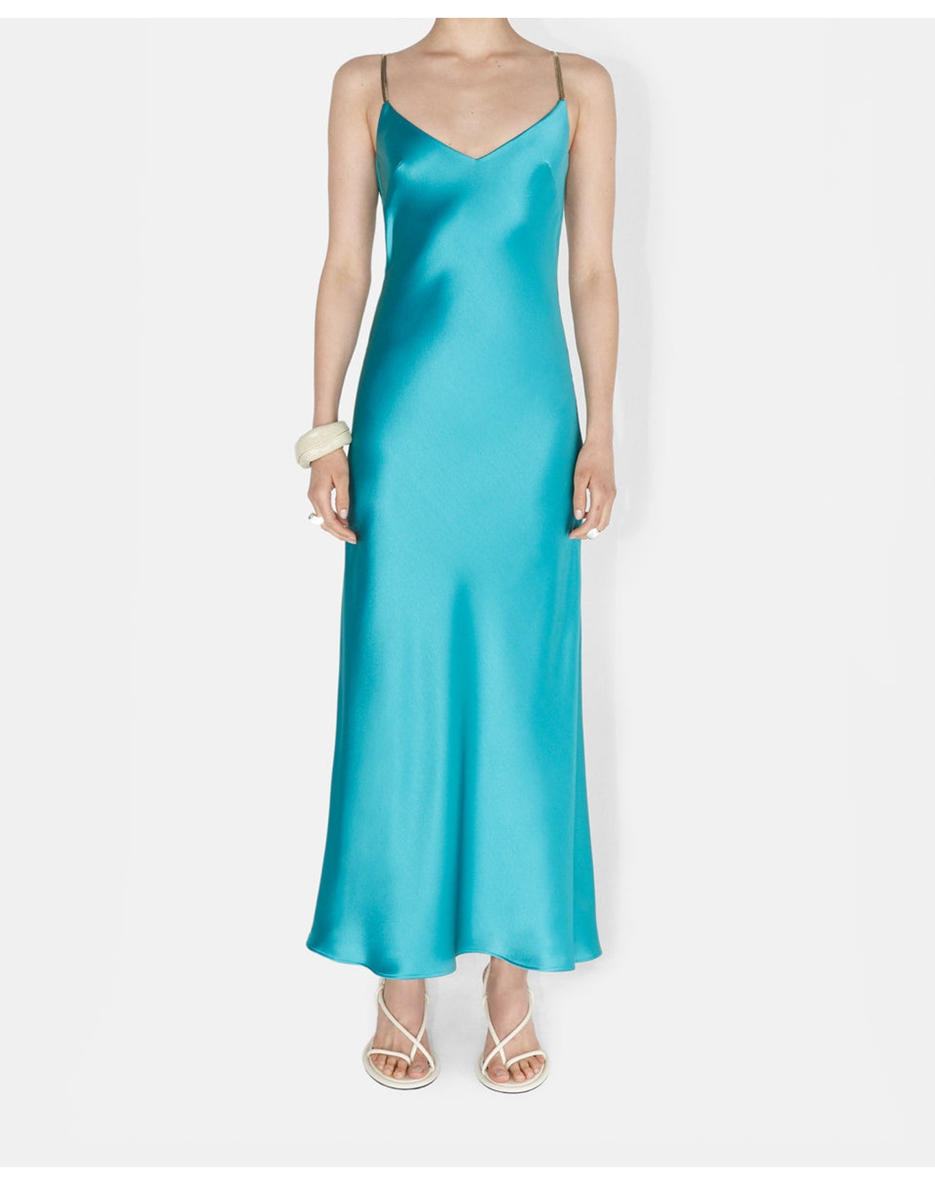 Liquid Chain Slip Dress | Lagoon