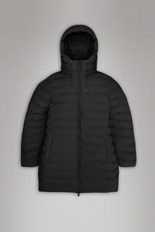 Lohja Long Puffer Curve Jacket | Black