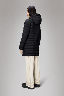 Lohja Long Puffer Curve Jacket | Black