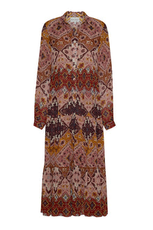 Lolan Dress | Rose Dawn Geo Emblem