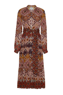 Lolan Dress | Rose Dawn Geo Emblem