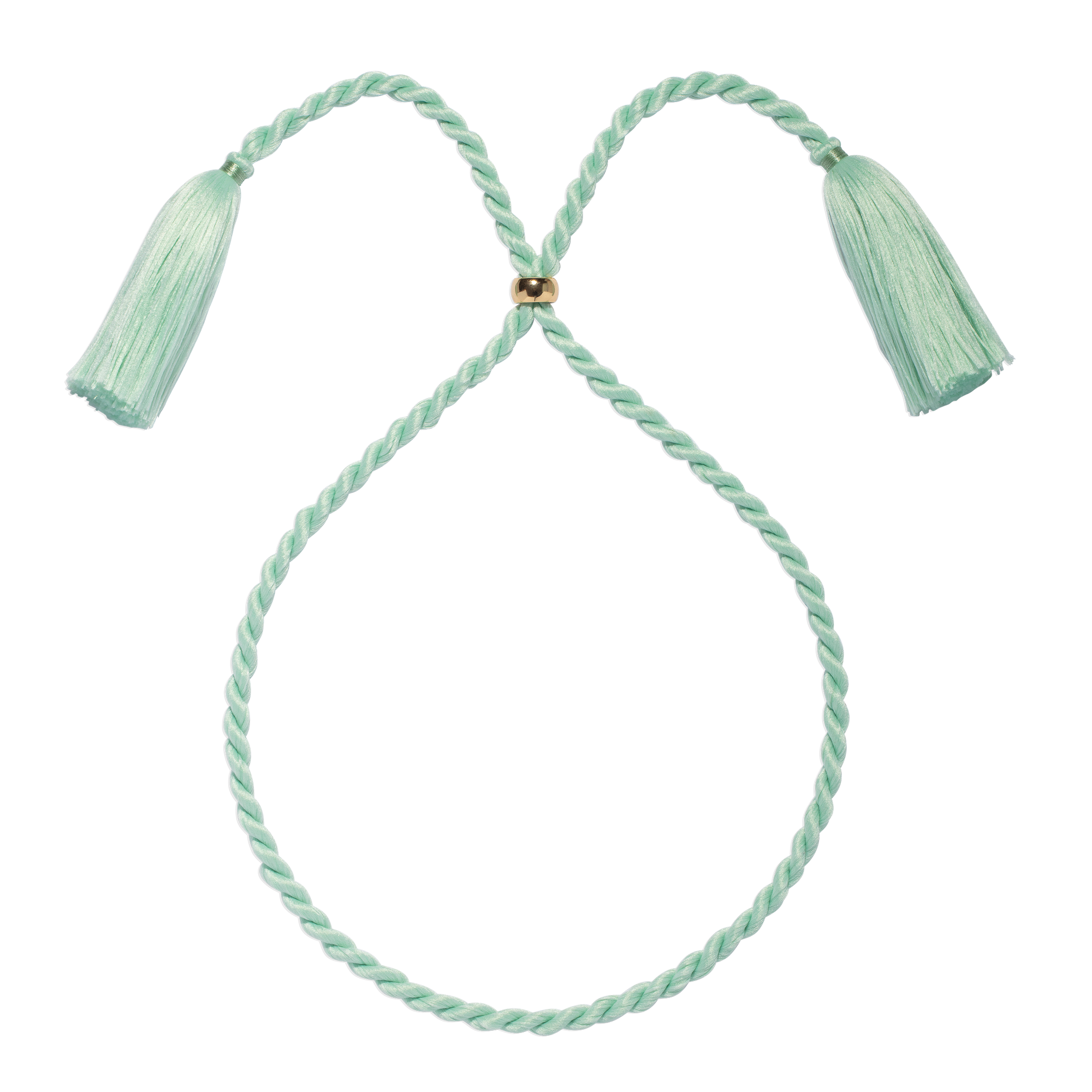 Marina Silk Cord Necklace | Aqua