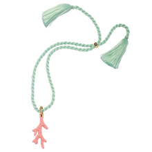 Marina Silk Cord Necklace | Aqua