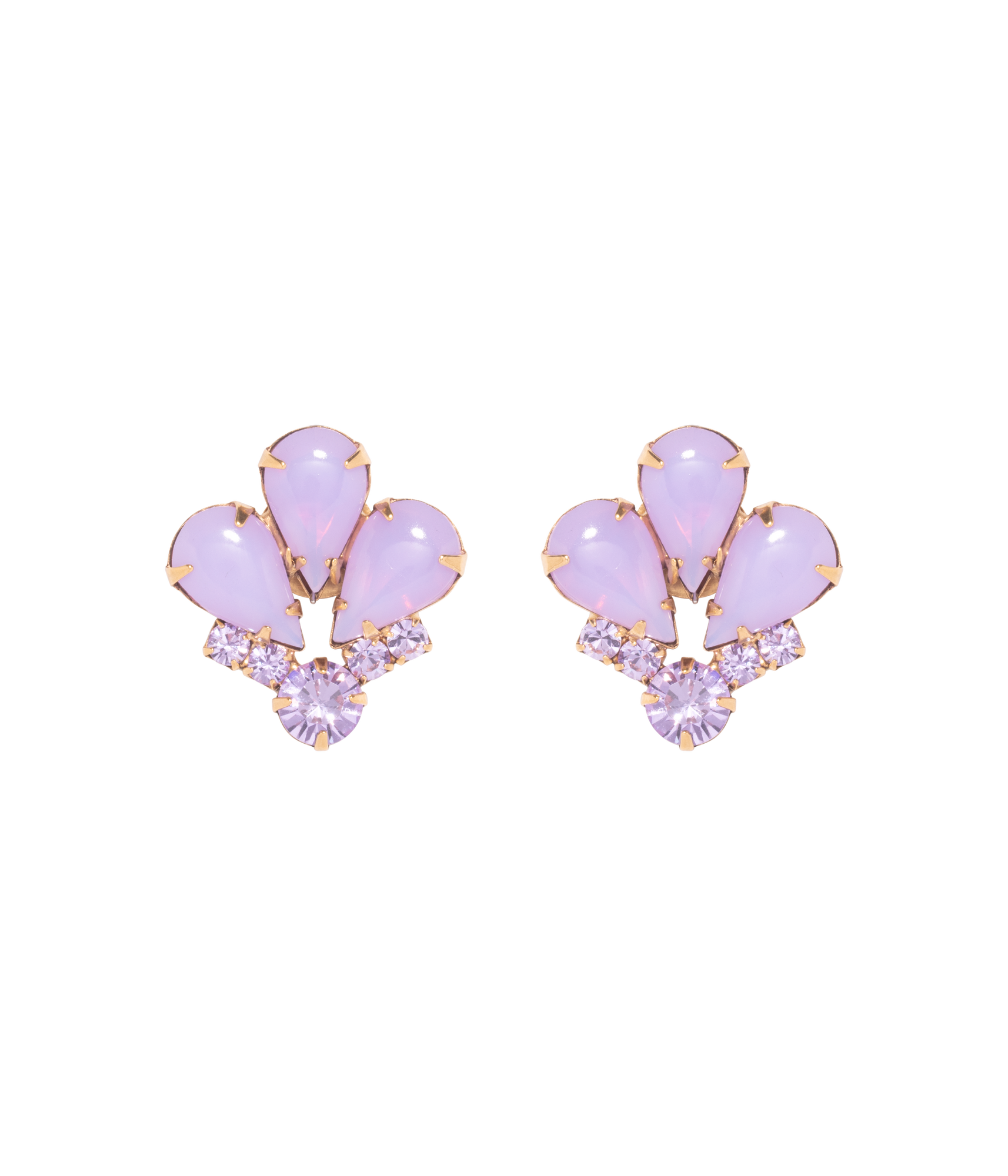 Iris Earrings | Violet Opal