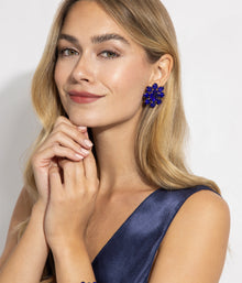 Indigo Statement Studs | Indigo