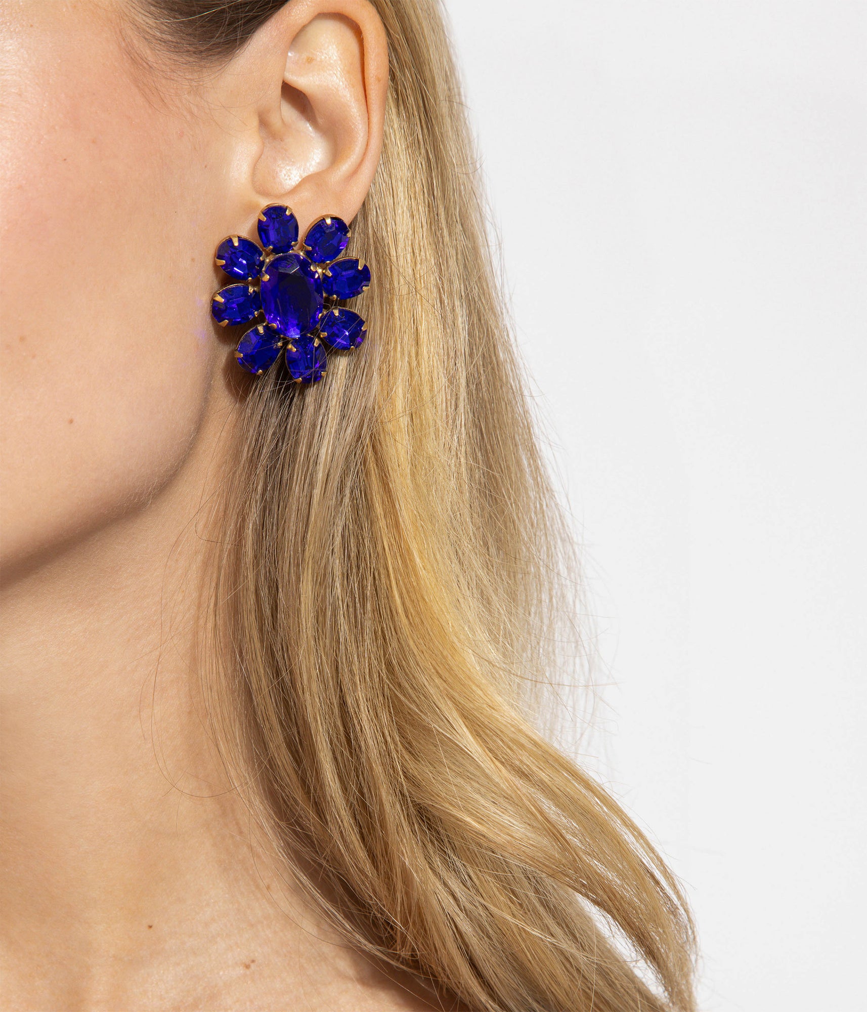 Indigo Statement Studs | Indigo