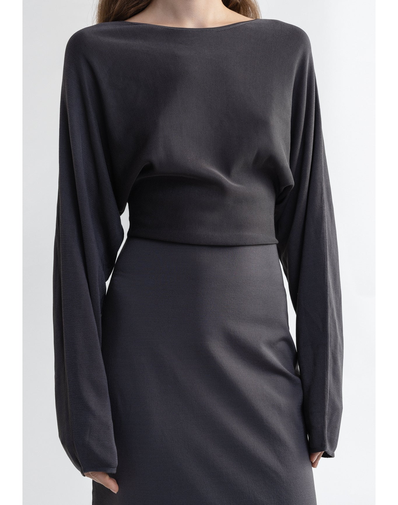 Louise | Knitted Midi Dress | Storm