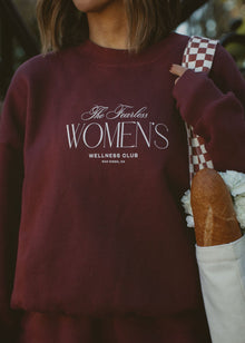 WELLNESS CLUB SWEATSHIRT - TAN + LINES by Sivan Ayla