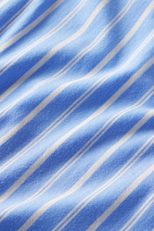 Image of fabric swatch in color Nordic Stripe Vista Blue/White