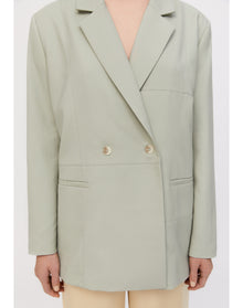 Lubaina | Double-Breasted Blazer | Herb