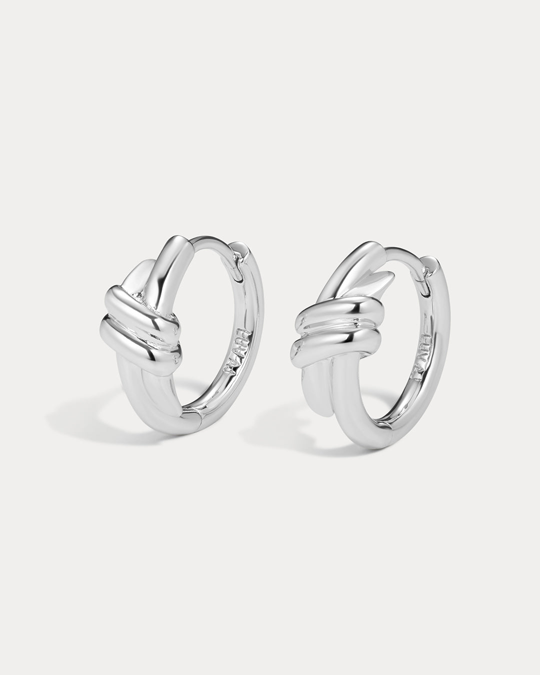 The Margaux Knot Hoops | Silver