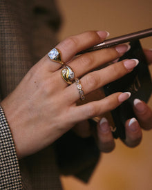 The Palais Statement Ring | Cubic Zirconia | Gold