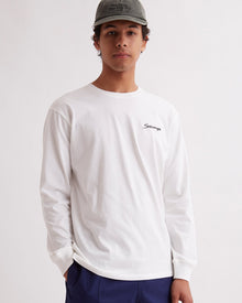 Ivory | Saturdays Embroidered Standard LS Tee