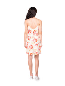 Rouge Multi Hibiscus Mini Slip | Multi Watercolor