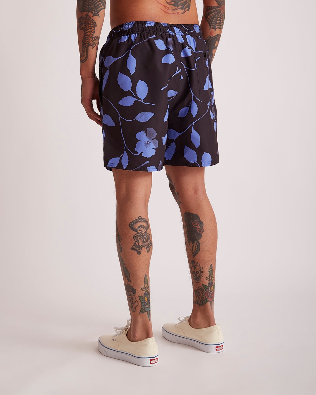 Black Print | Timothy Floral Impressions Swim Shorts