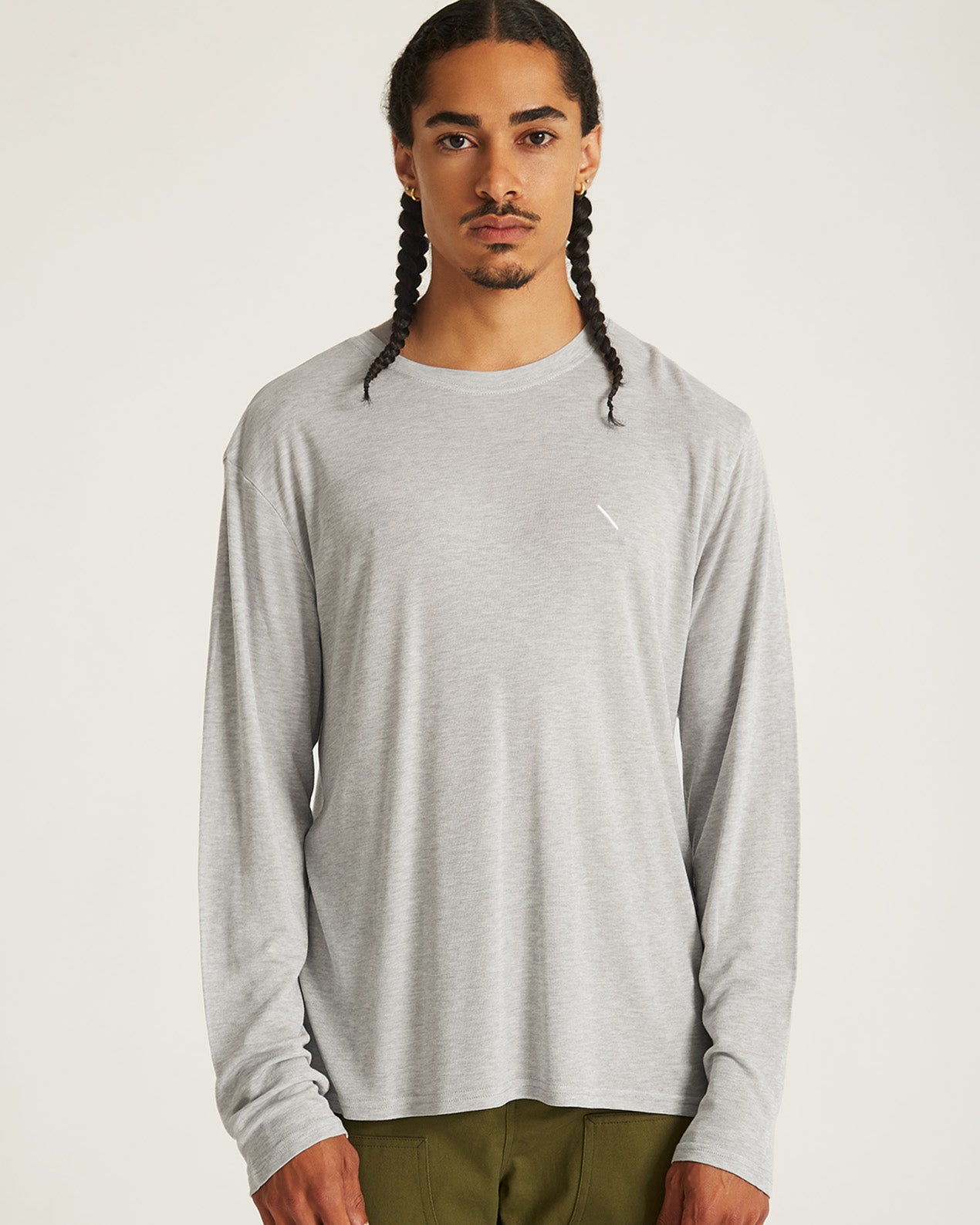 Heather | Merino Jersey Standard LS Tee