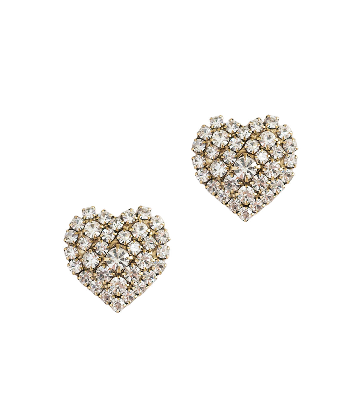 Maci Heart Studs | Crystal