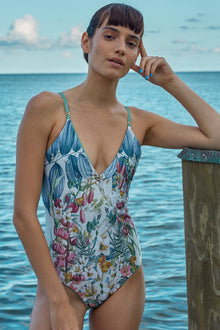 Marieta One Piece | Sacred Garden Blue