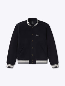 Mens | Varsity Classic-Fit Bomber | Marine Navy