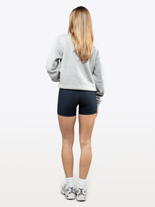 Womens | Retro Slim-Fit Biker Short | Marine Navy
