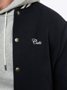 Mens | Varsity Classic-Fit Bomber | Marine Navy