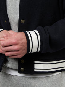 Mens | Varsity Classic-Fit Bomber | Marine Navy