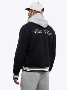 Mens | Varsity Classic-Fit Bomber | Marine Navy