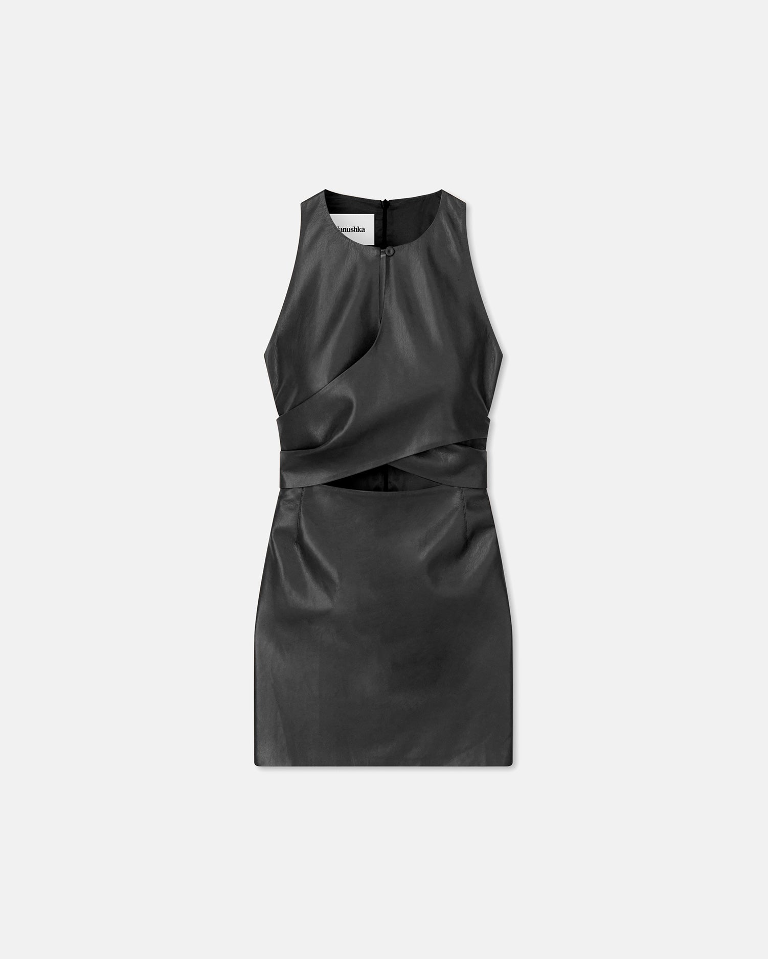 Marinke Saleokobor Alt-Leather Dress | Black