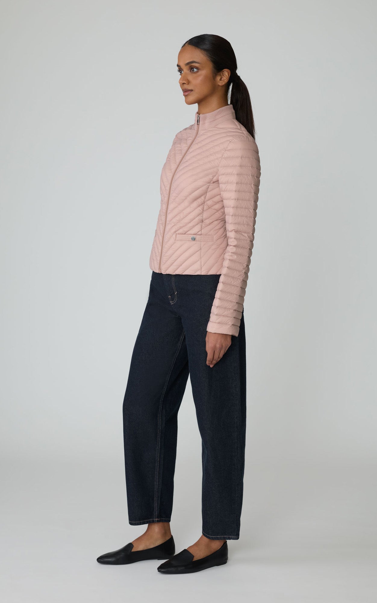 Marion Packable Down Jacket | Blush