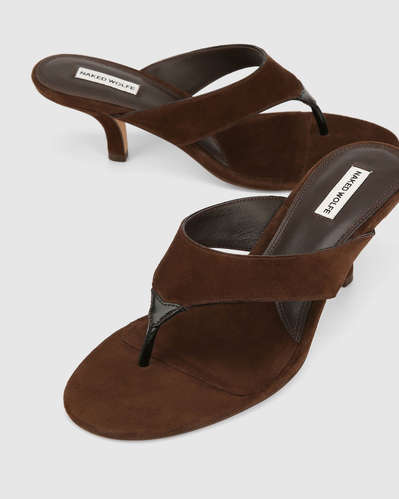 Womens | Marley Suede Heel | Brown