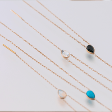 Women | Black Onyx Stillwater Lariat | 14k White Gold