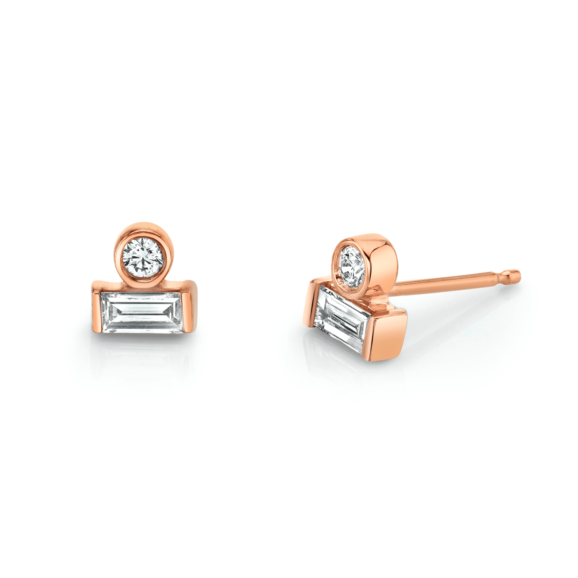 Women | Silhouette Earrings III | 14k Rose Gold