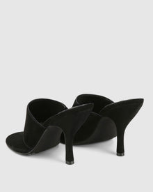 Womens | Maxime Suede Heel | Black
