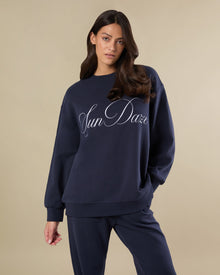 Sun Daze Crewneck Sweatshirt | Navy