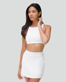 Square High Neck Bra Top | Blanc De Blanc