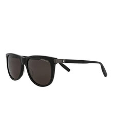 Montblanc Round Acetate Sunglasses | Black