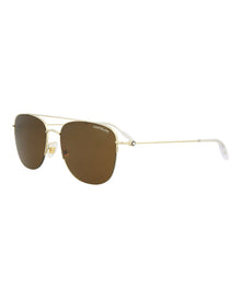 Montblanc Aviator Metal Sunglasses | Gold