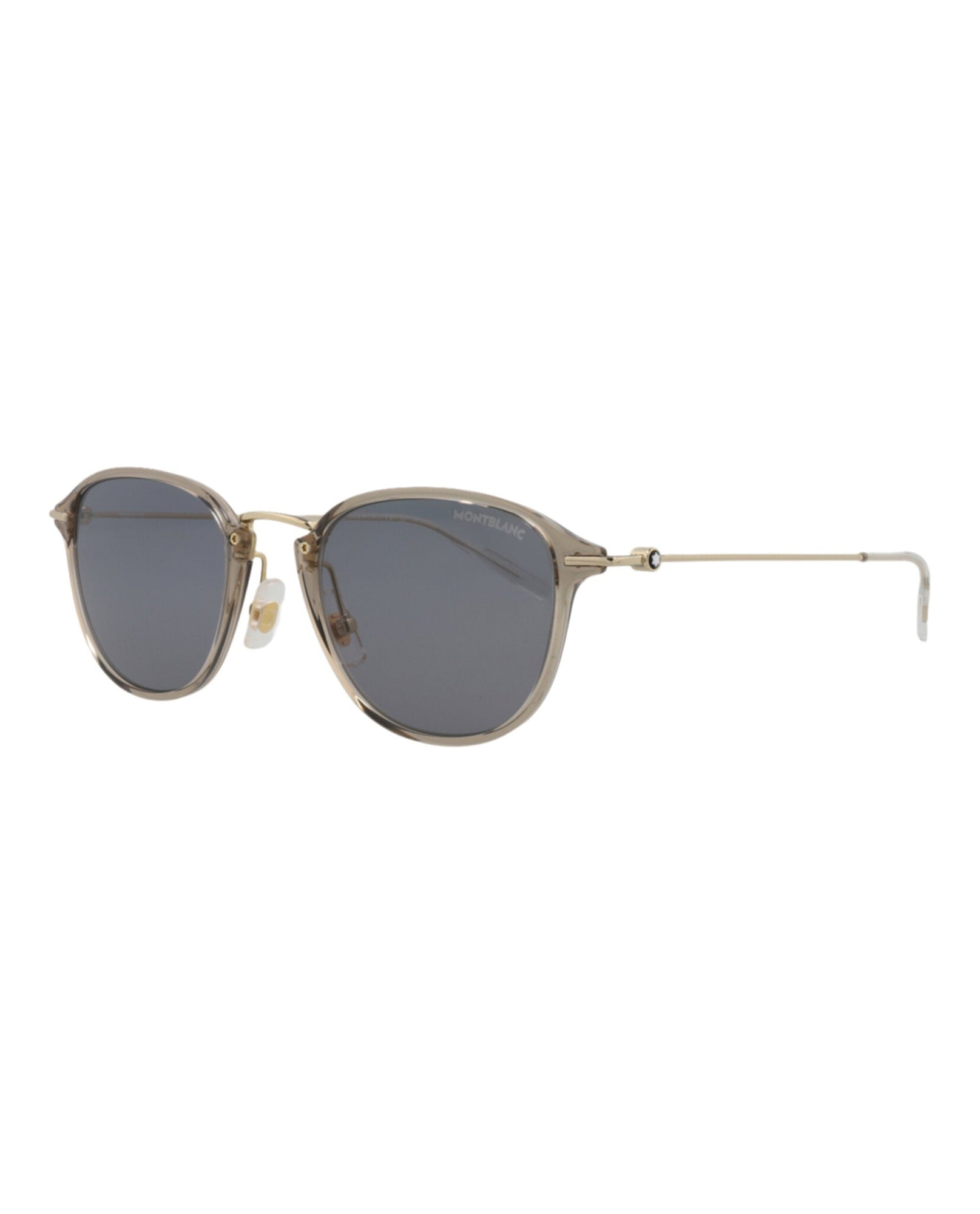 Montblanc Round Injection Sunglasses | Beige