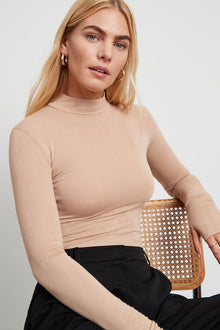 Sheer Addy Top | Light Beige