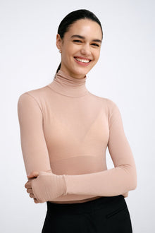 Annie Sheer Bodysuit | Light Beige