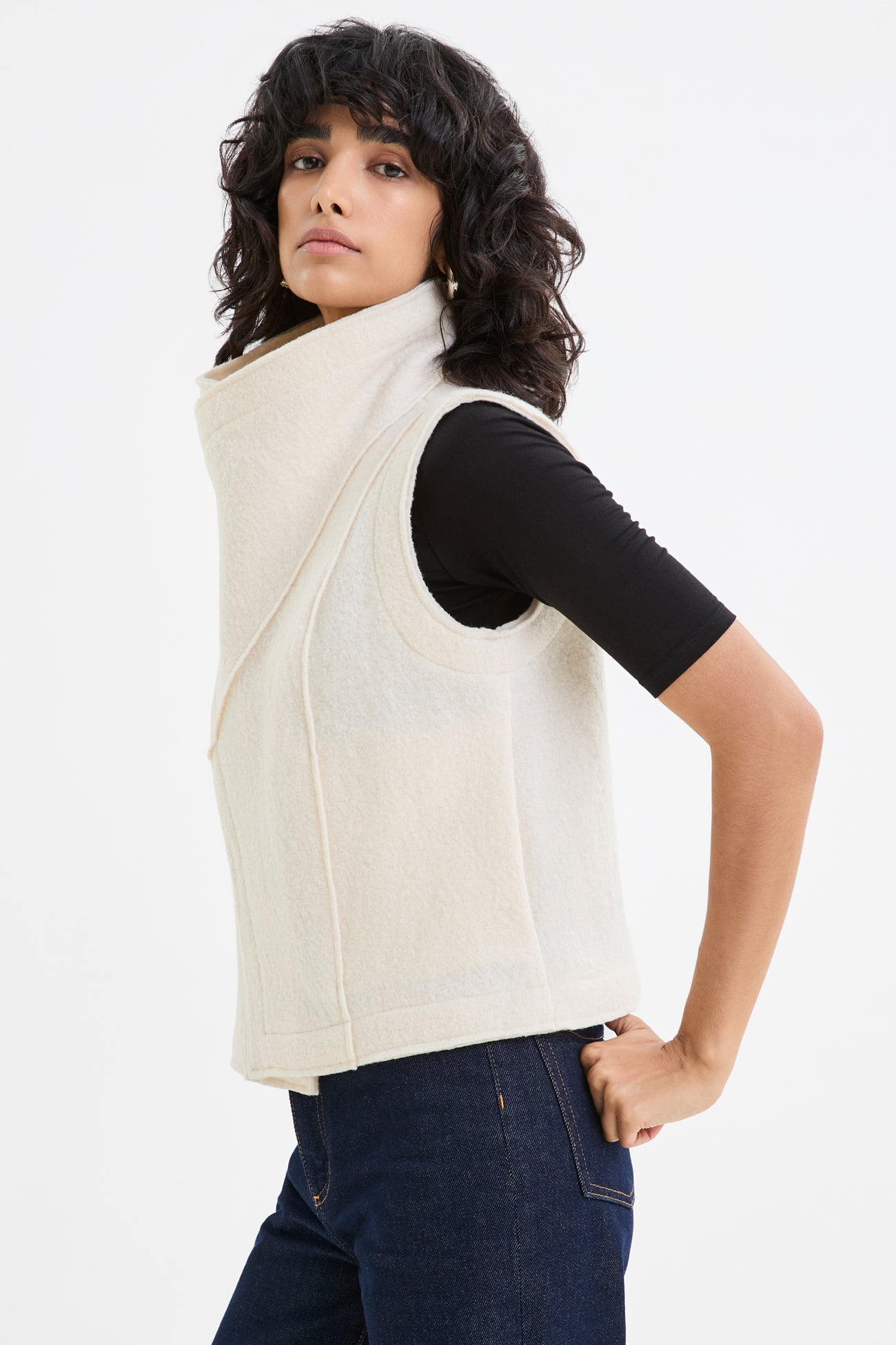 Hanora Vest | Cream