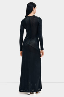 Sommar Metallic Dress | Onyx